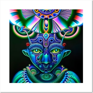 Techno-Shaman (26) - Trippy Psychedelic Art Posters and Art